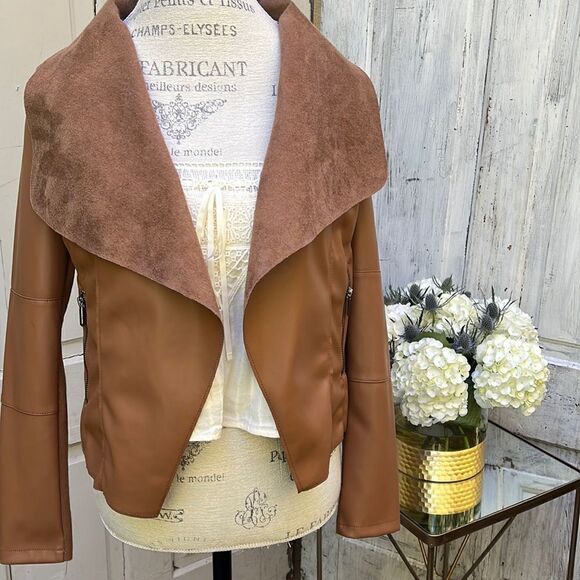 BAGATELLE FAUX LEATHER JACKET. Size S NWOT - Picture 1 of 6